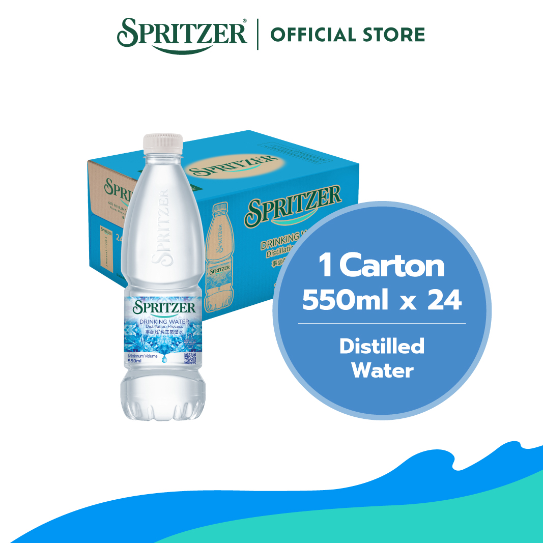 Spritzer Distilled Water (550ML X 24)