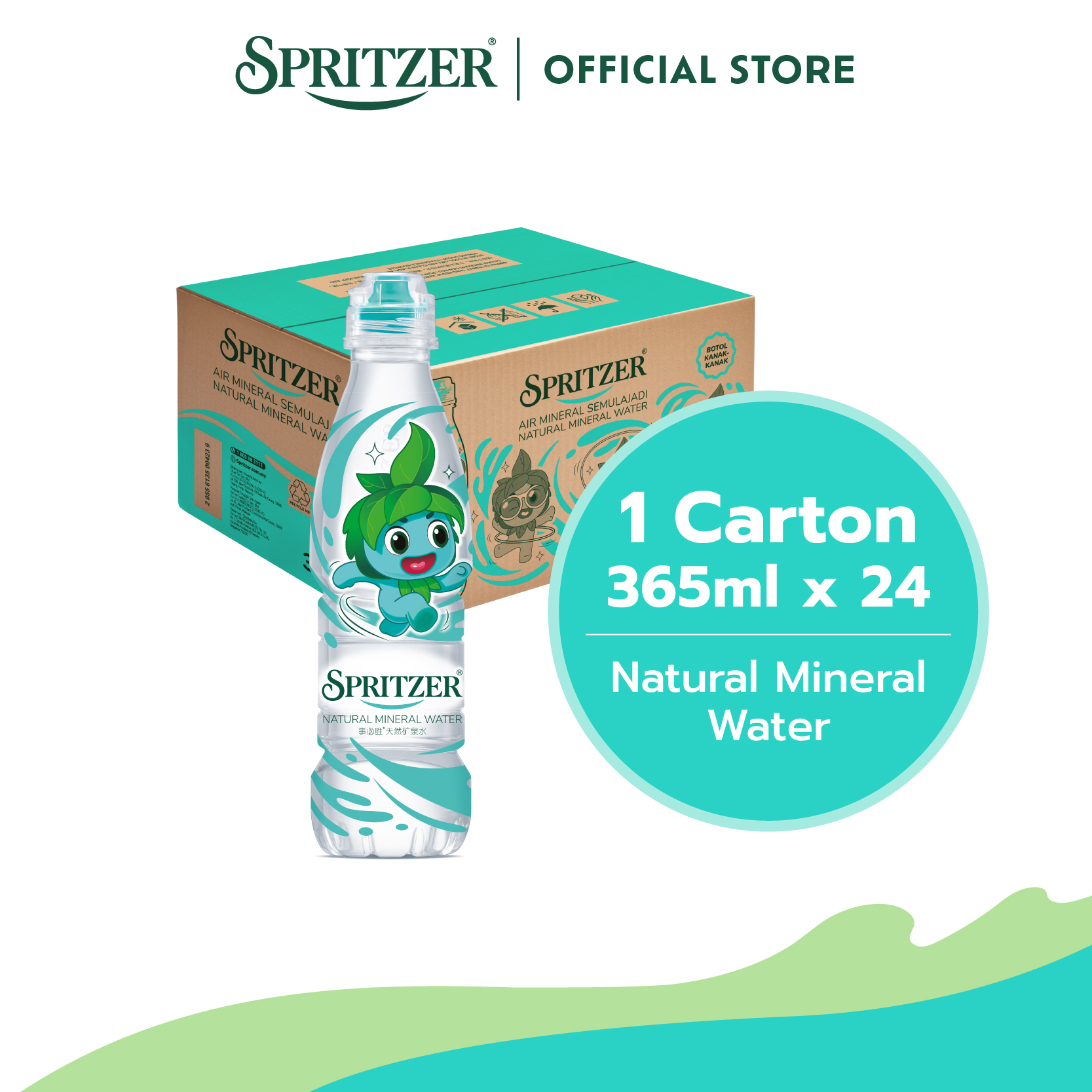 Spritzer Natural Mineral Water (365ML X 24)