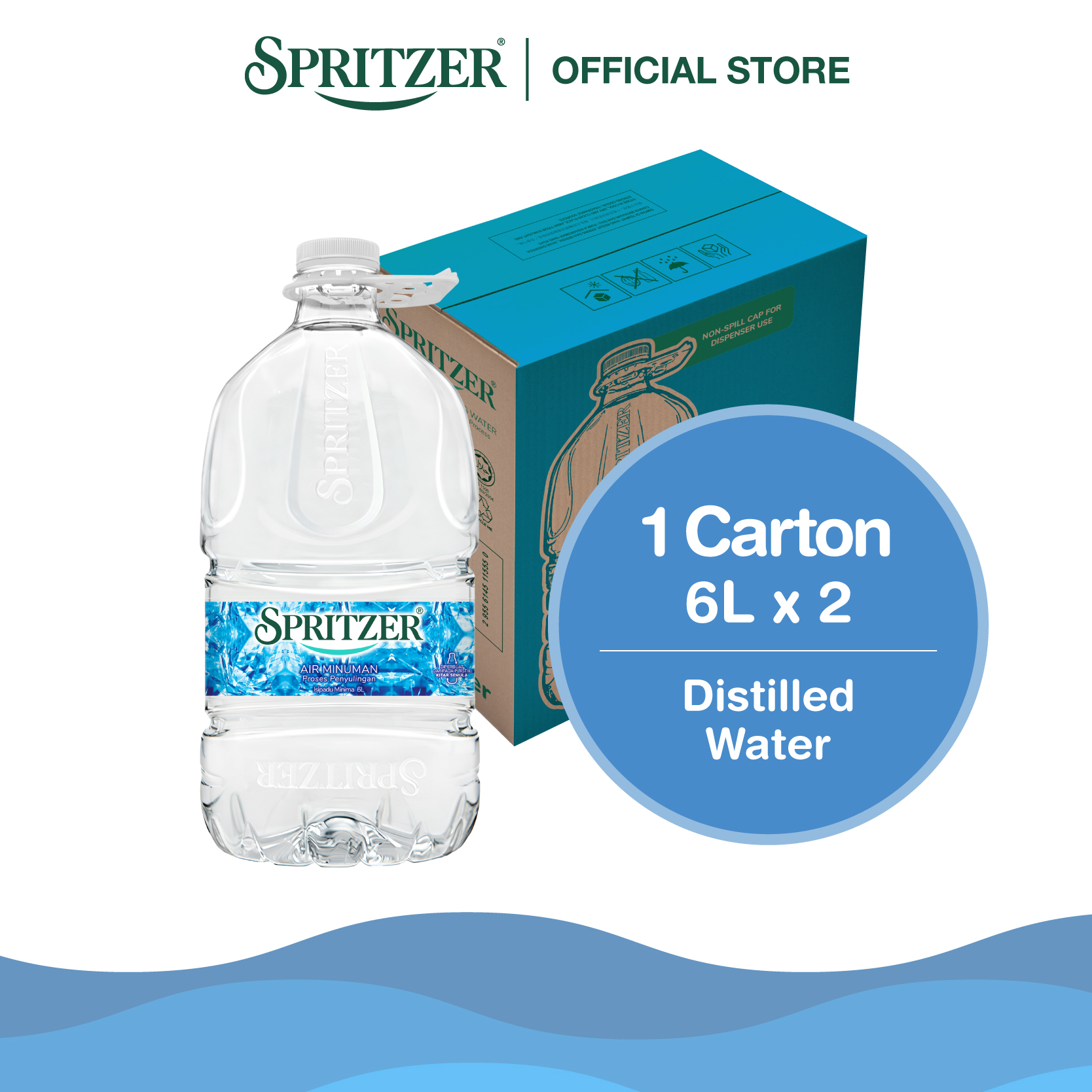 Spritzer Distilled Water (6L X 2)